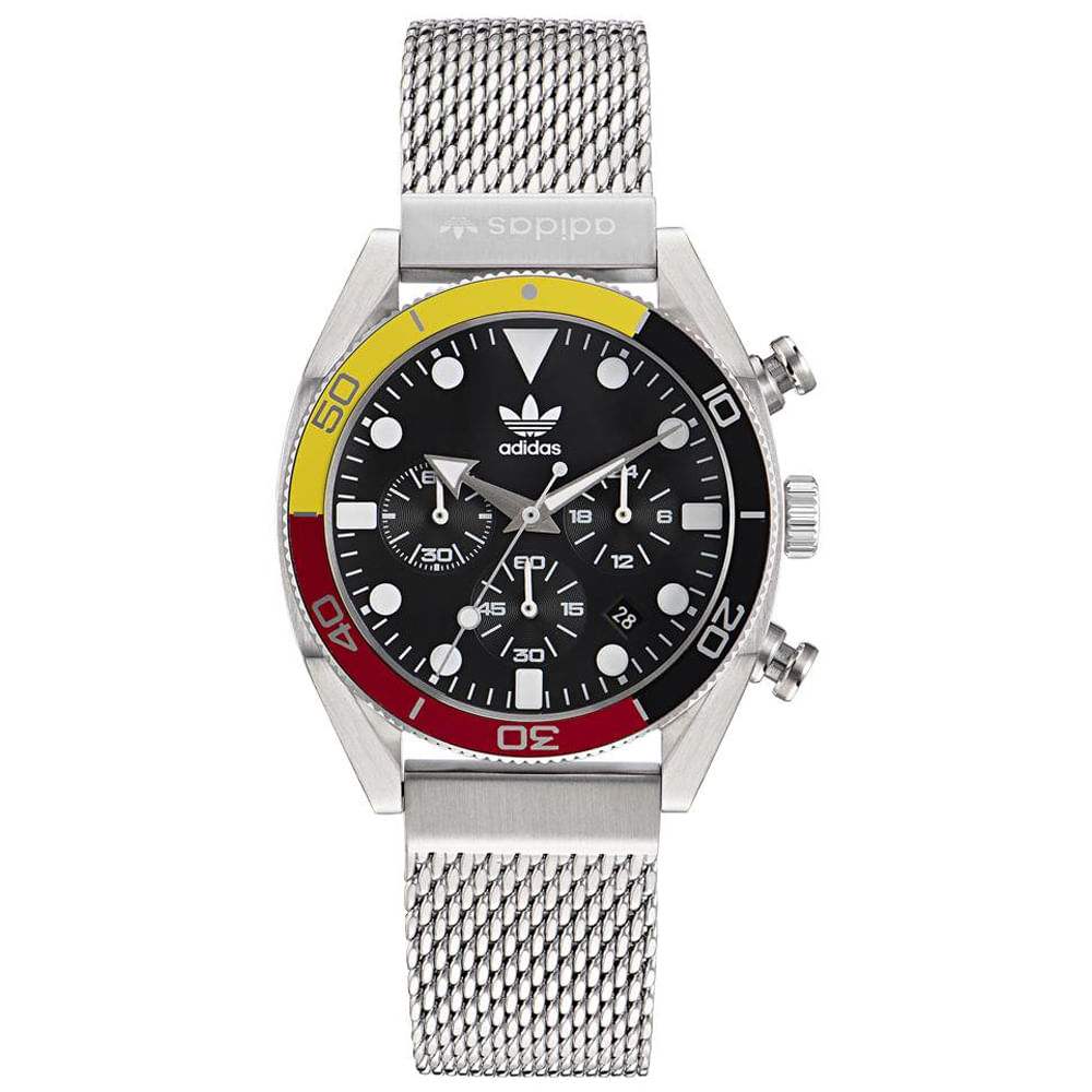 Relógio Adidas Unissex Aço Prateado Aofh22501M