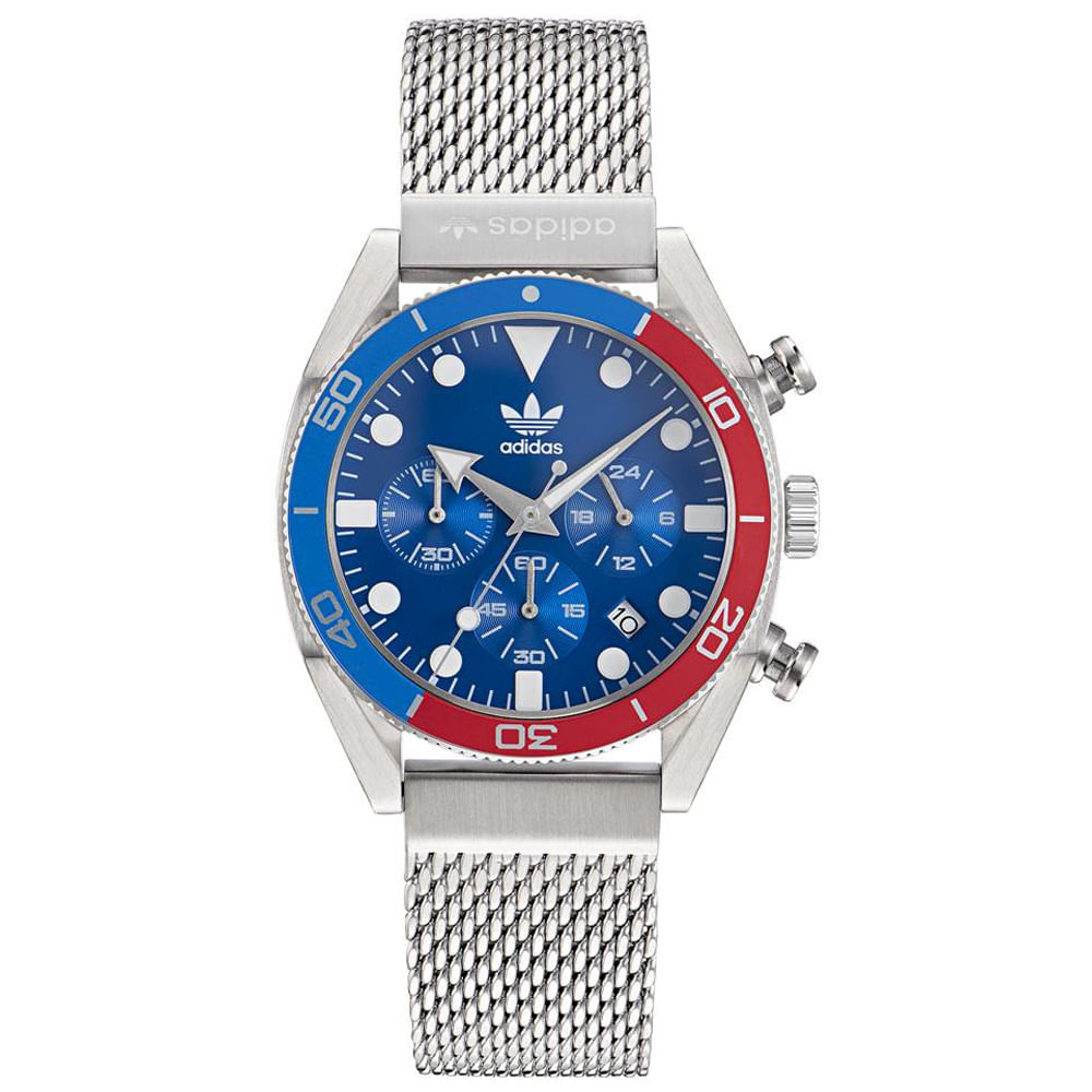 Relógio Adidas Unissex Aço Prateado Aofh22500M
