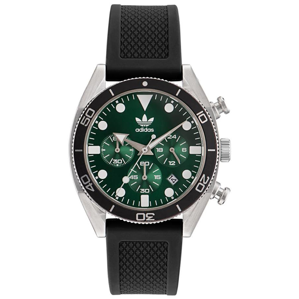 Relógio Adidas Unissex Silicone Preto Aofh23005M