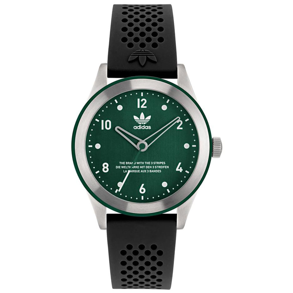 Relógio Adidas Unissex Silicone Preto Aosy22516M