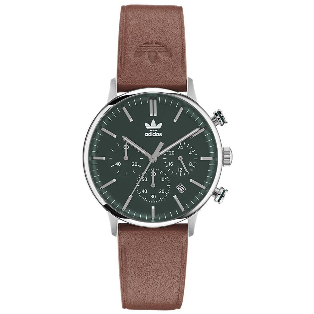 Relógio Adidas Unissex Couro Marrom Aosy22531M