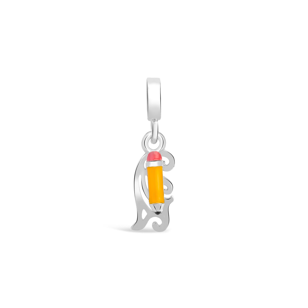 Pingente Life Profissão Designer em Prata 925 com Esmalte
