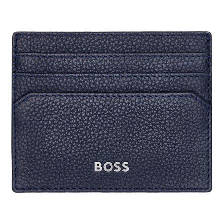 Porta Cartão Hugo Boss Couro Azul Marinho - Hlc416N