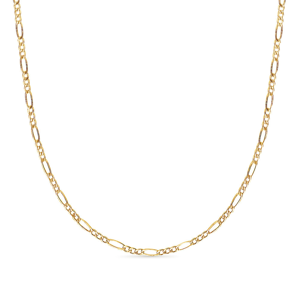 Corrente Alternada em Ouro Amarelo 18k, 60cm