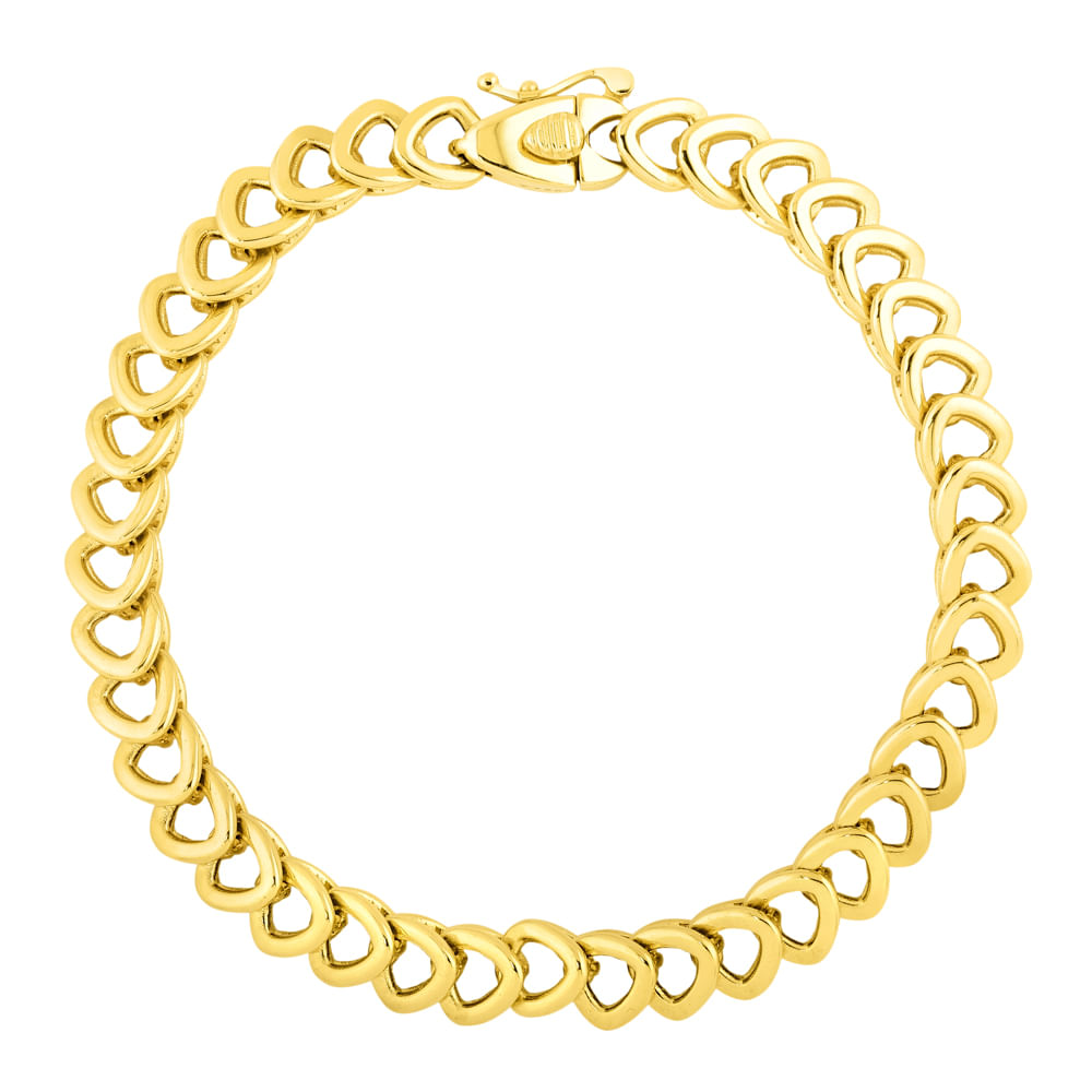 Pulseira Identidade em Ouro Amarelo 18k