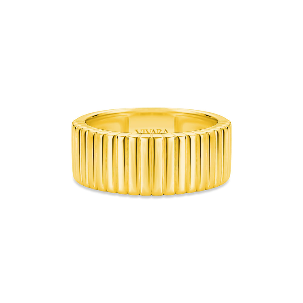 Anel Gomos em Ouro Amarelo 18k
