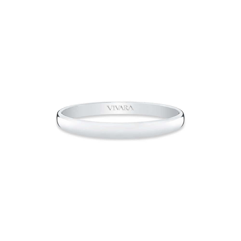 Aliança I Do em Ouro Branco 18k, 2mm