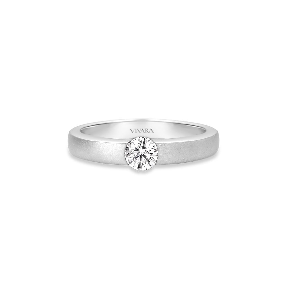Anel Solitário Promise em Ouro Branco 18k com Diamante 0,40 ct