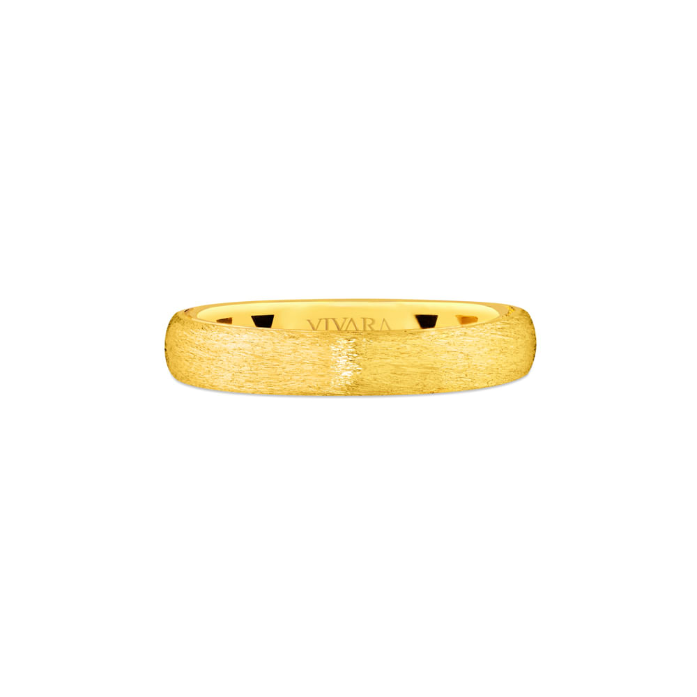 Anel Allure Escovado em Ouro Amarelo 18k