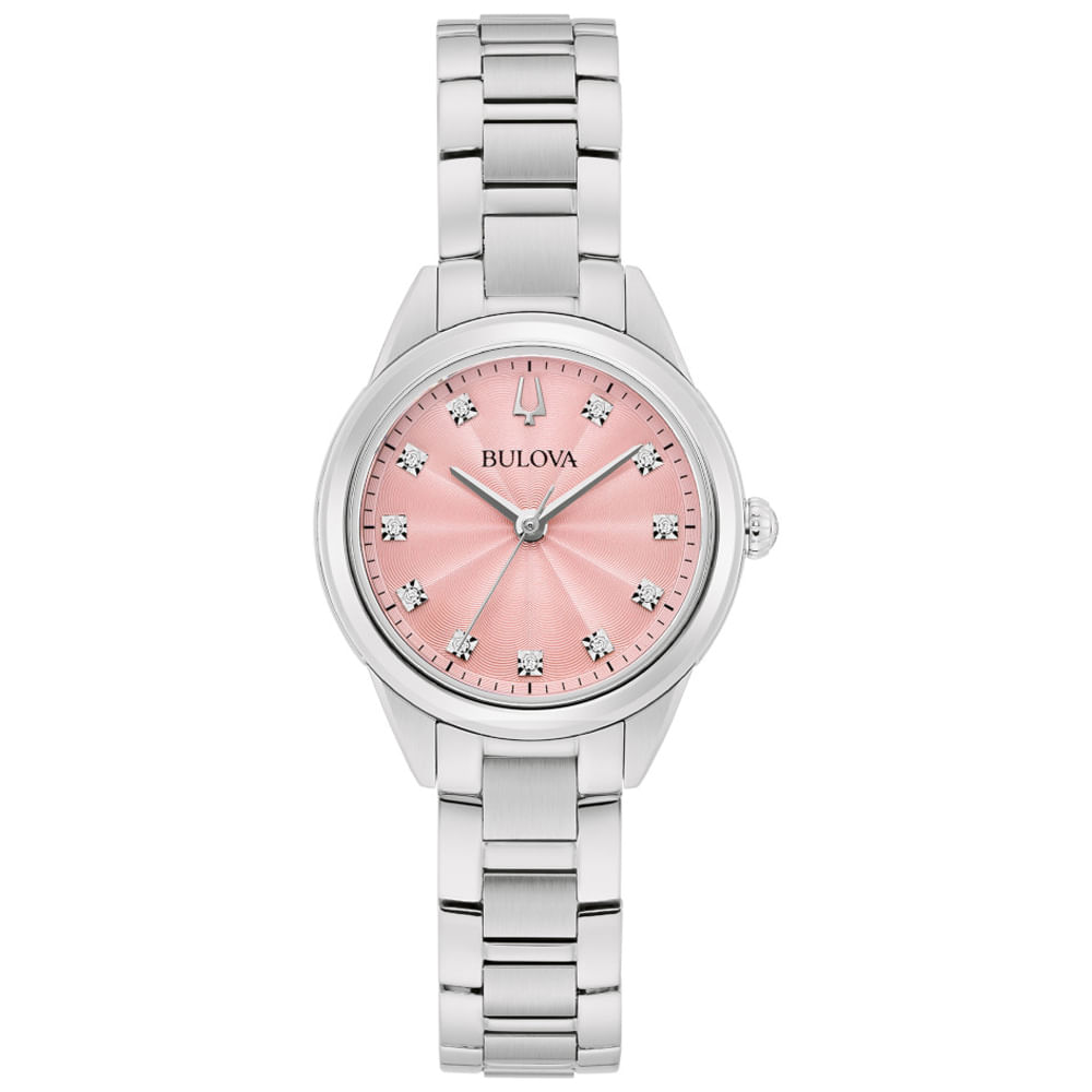Relógio Bulova Feminino em Aço Prateado 96P249N