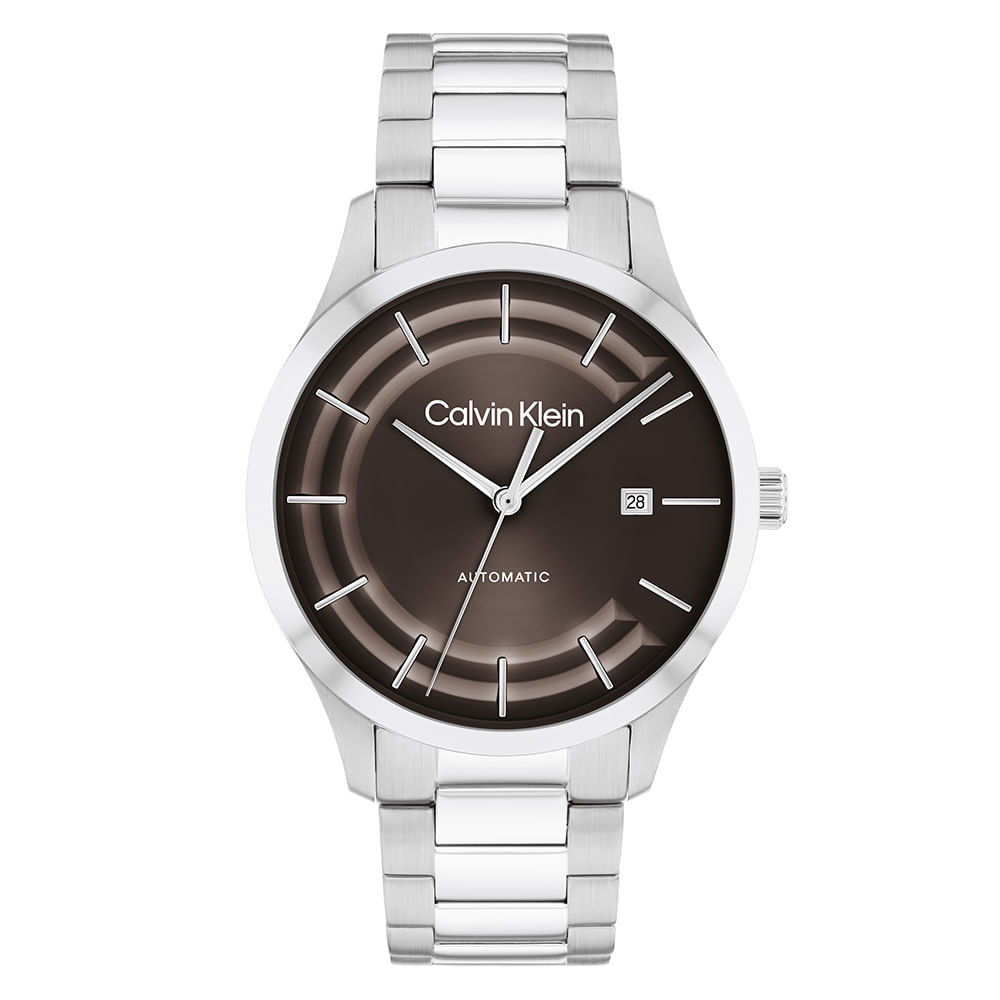 Relógio Calvin Klein Iconic Automático Masculino Marrom – 25300024
