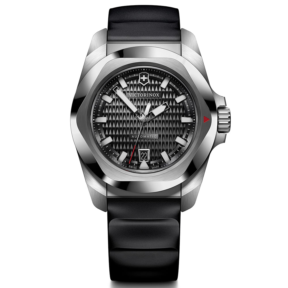 Relógio Victorinox Inox Automatico Masculino Borracha Preto 242039