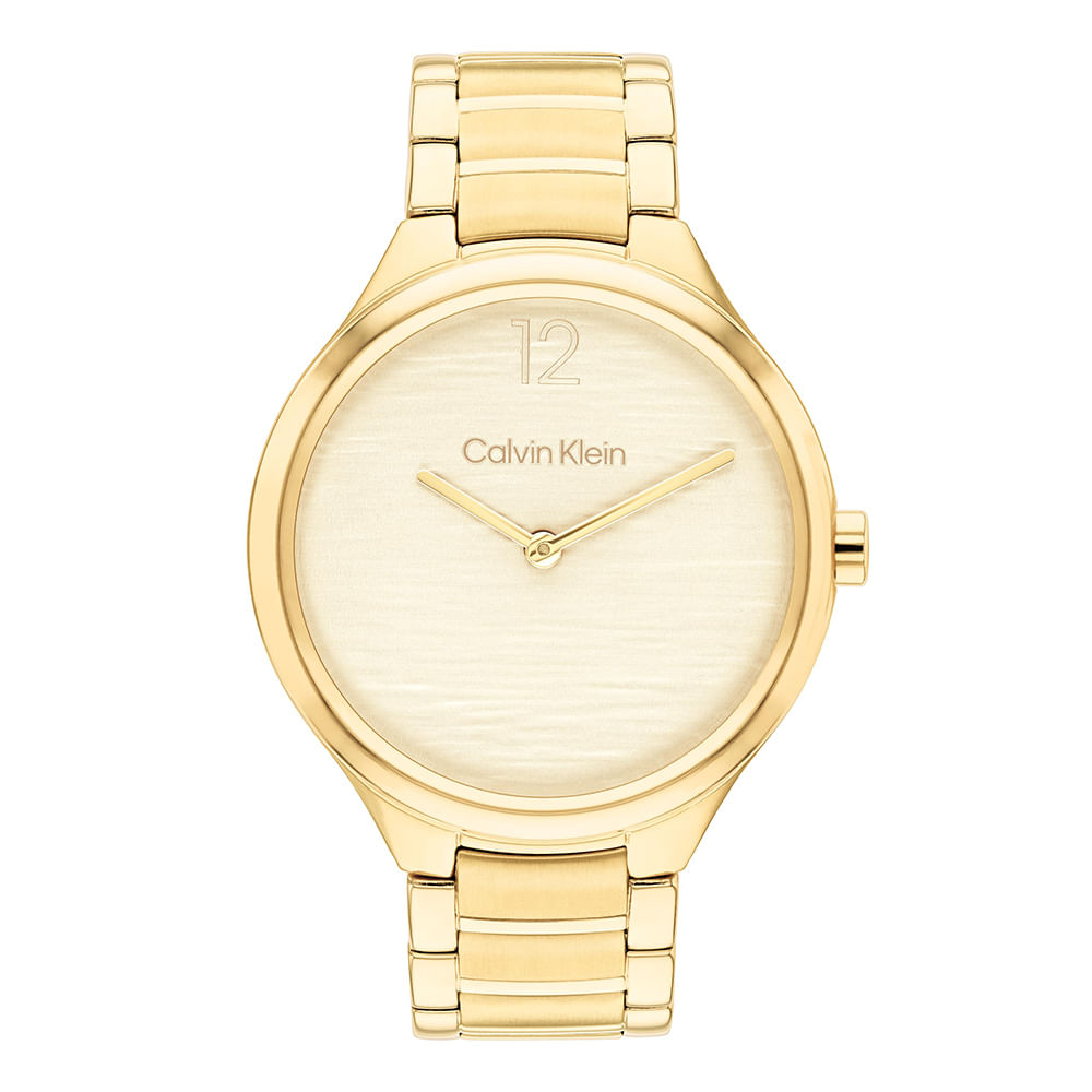 Relógio Calvin Klein Delight Feminino Dourado – 25100048