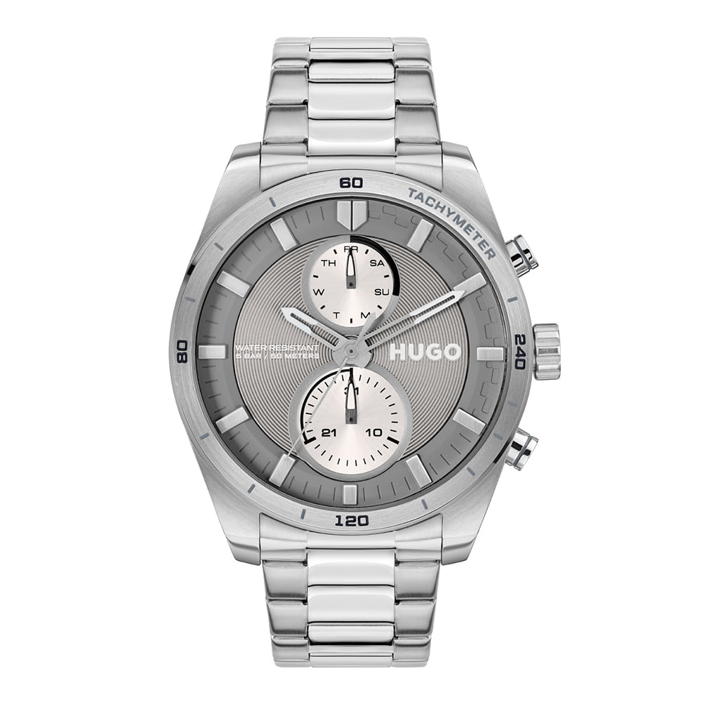 Relógio Hugo Fast Masculino Cinza - 1530372