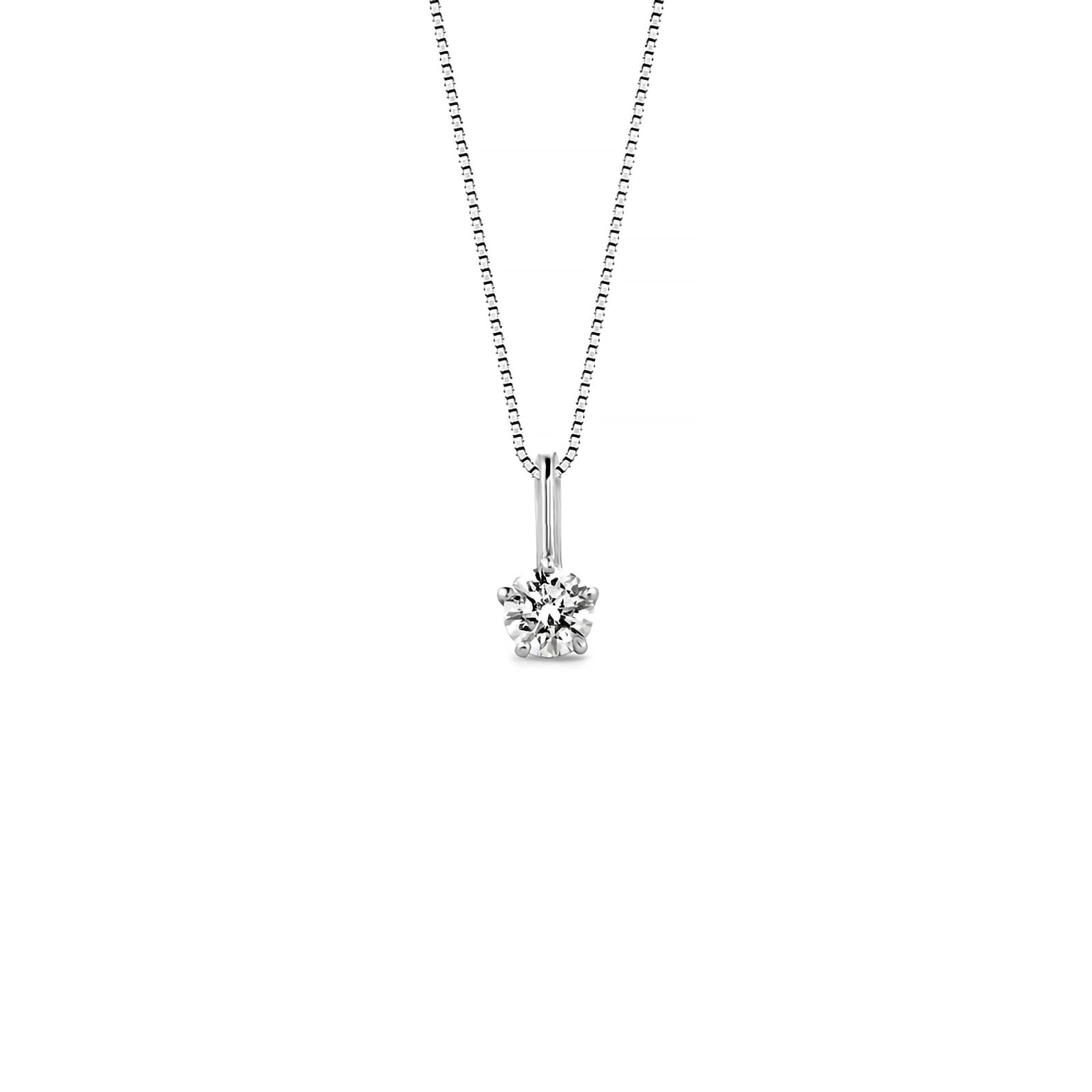 Pingente Cielo em Ouro Branco 18k com Diamante de Laboratório 0,20 ct