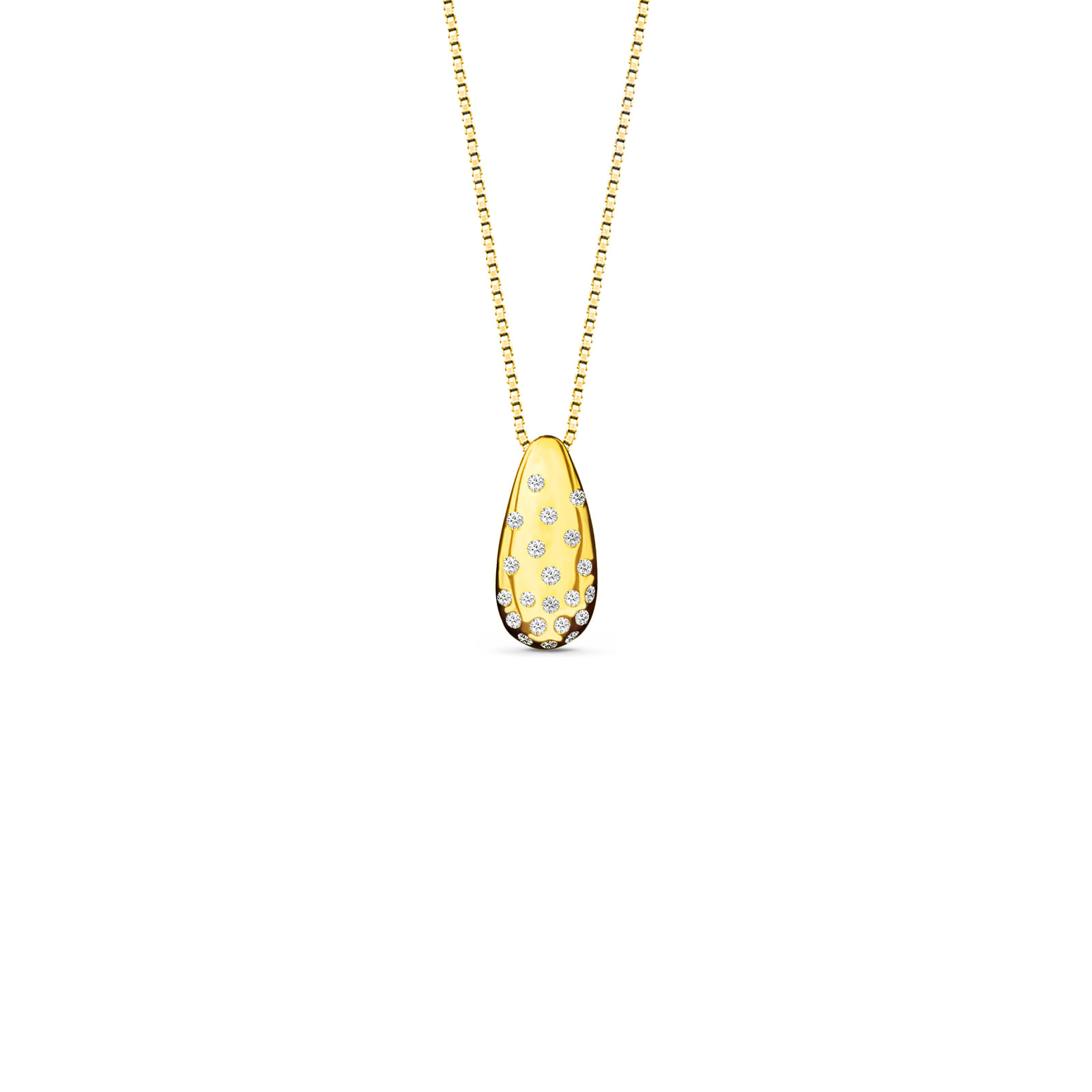 Pingente Celeste em Ouro Amarelo 18k com Diamantes 0,07 ct