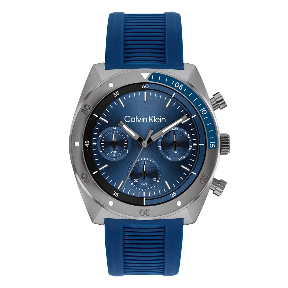 Relógio Calvin Klein Flex Masculino Borracha Azul – 25200468