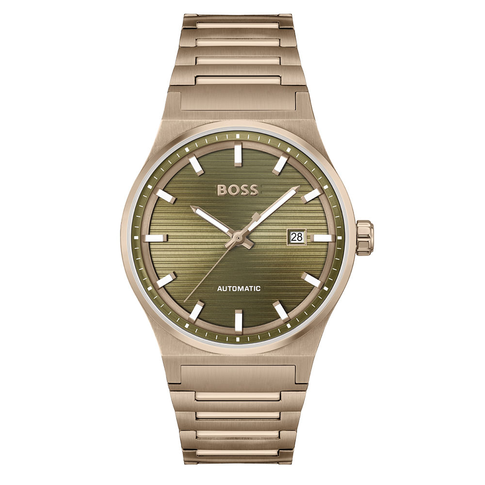 Relógio Boss Candor Automático Masculino Ouro Antigo - 1514184