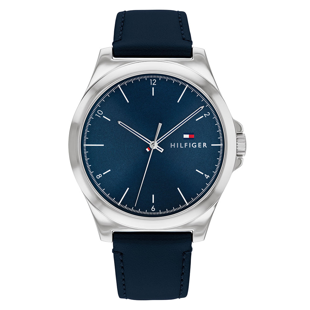 Relógio Tommy Hilfiger Norris Masculino Couro Azul - 1710666