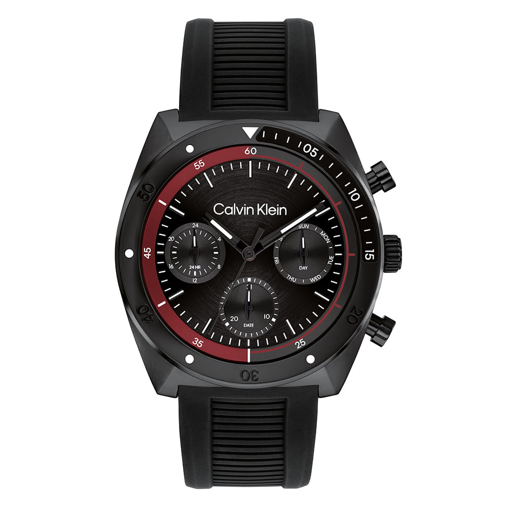 Relógio Calvin Klein Flex Masculino Borracha Preta – 25200467