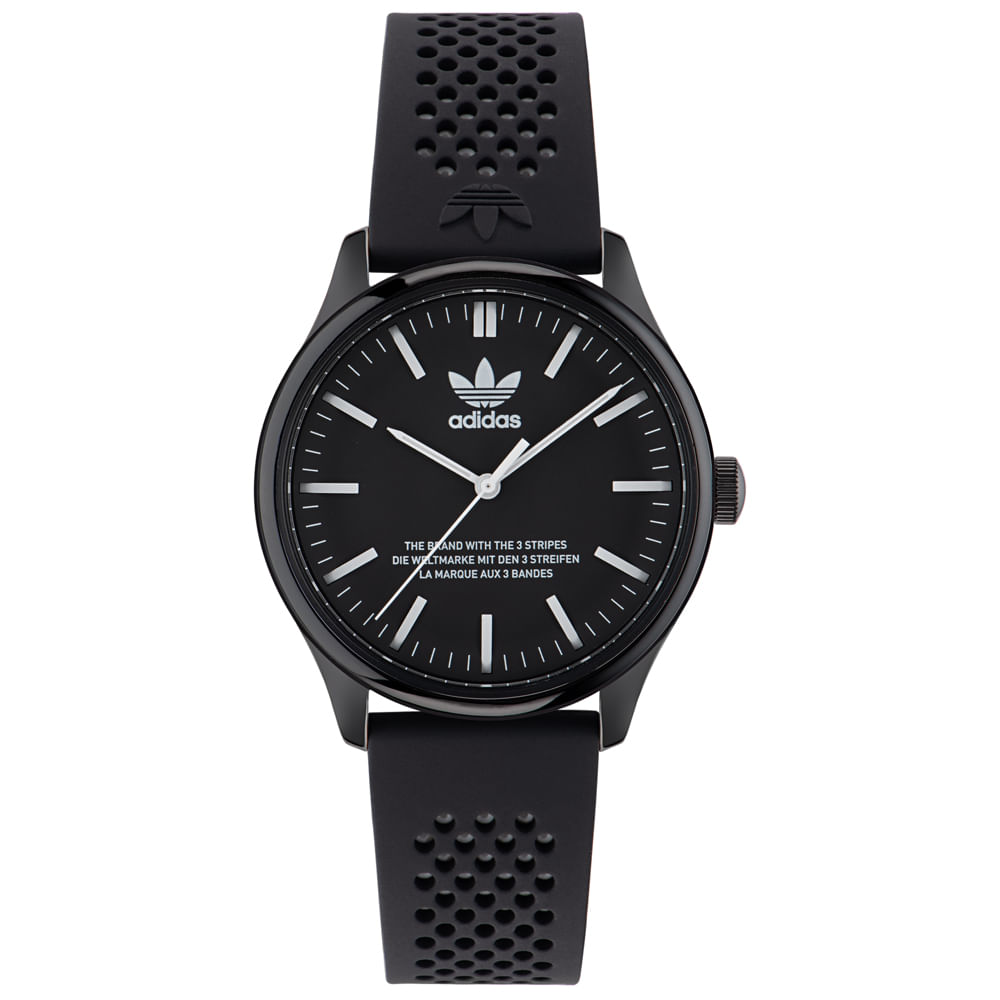 Relógio Adidas Unissex Silicone Preto Aosy23031