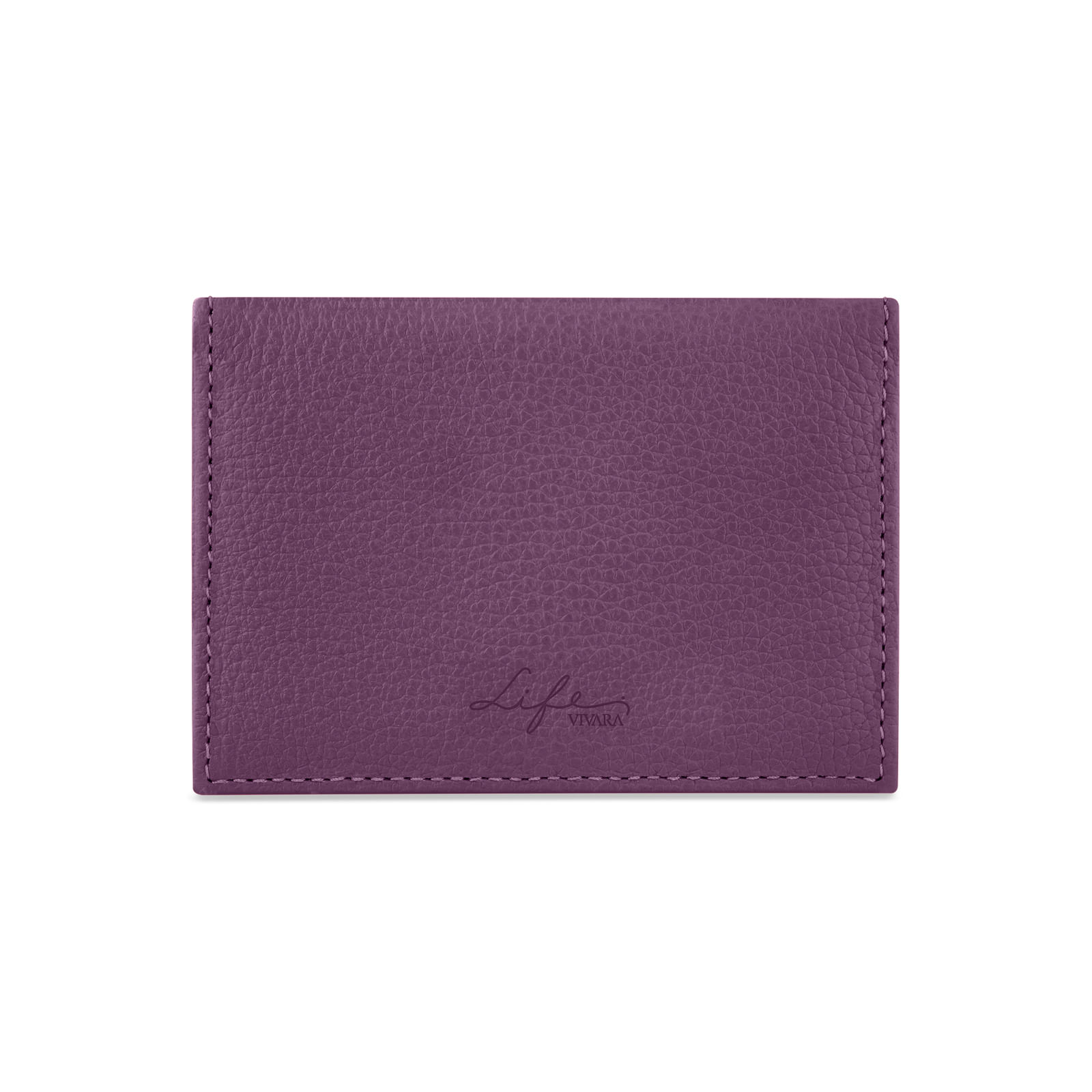 Porta-Cartões Life Couro Vinho