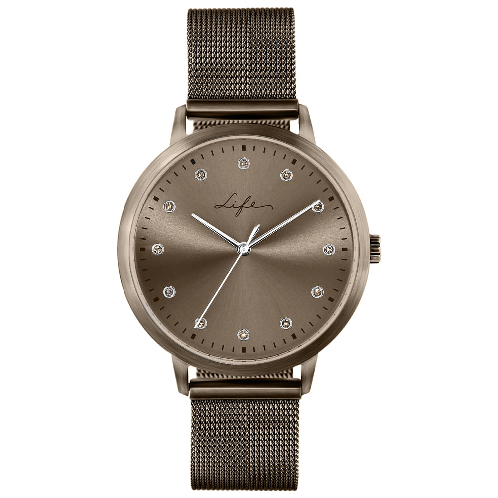 Relógio Life Coloridos Feminino Khaki