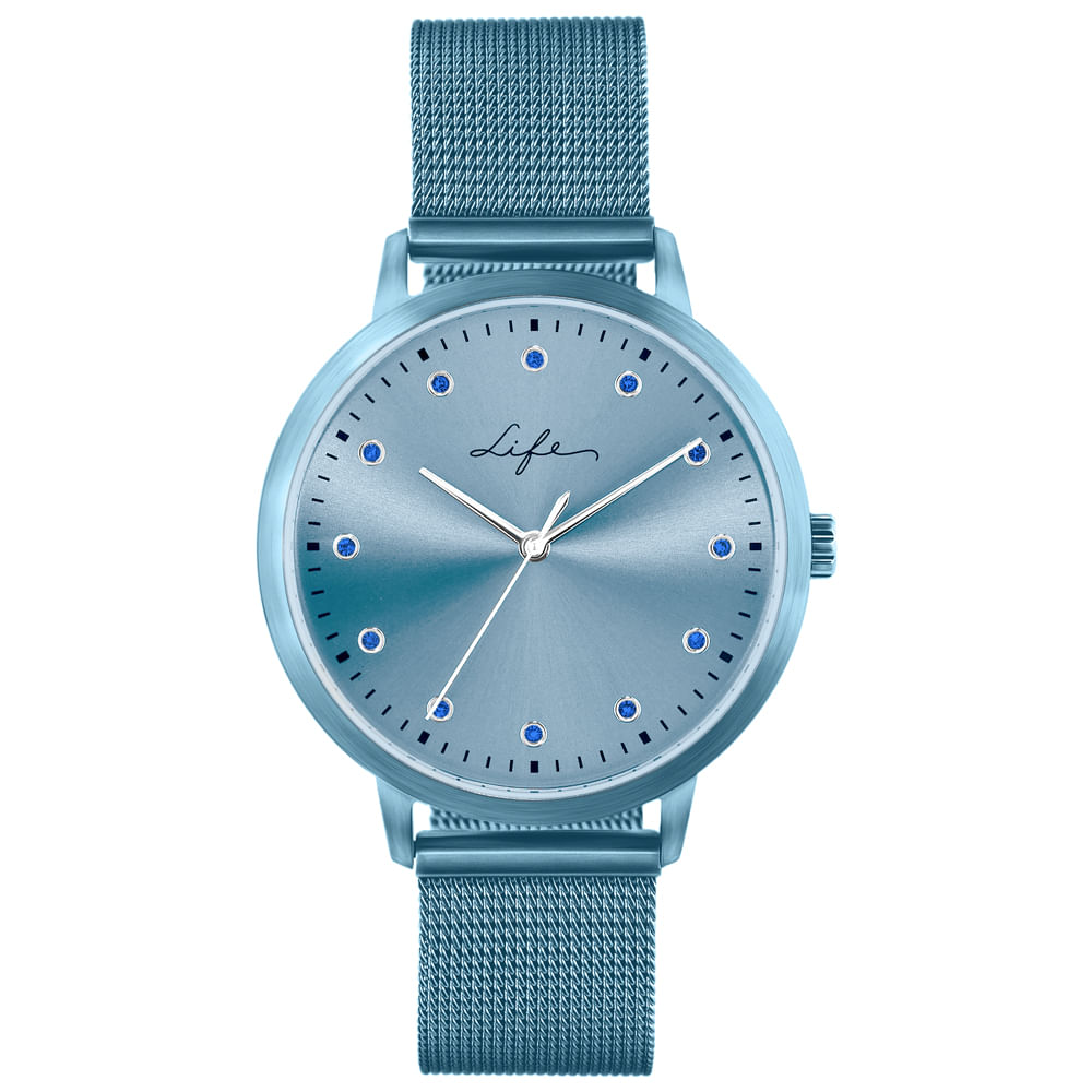 Relógio Life Coloridos Feminino Azul