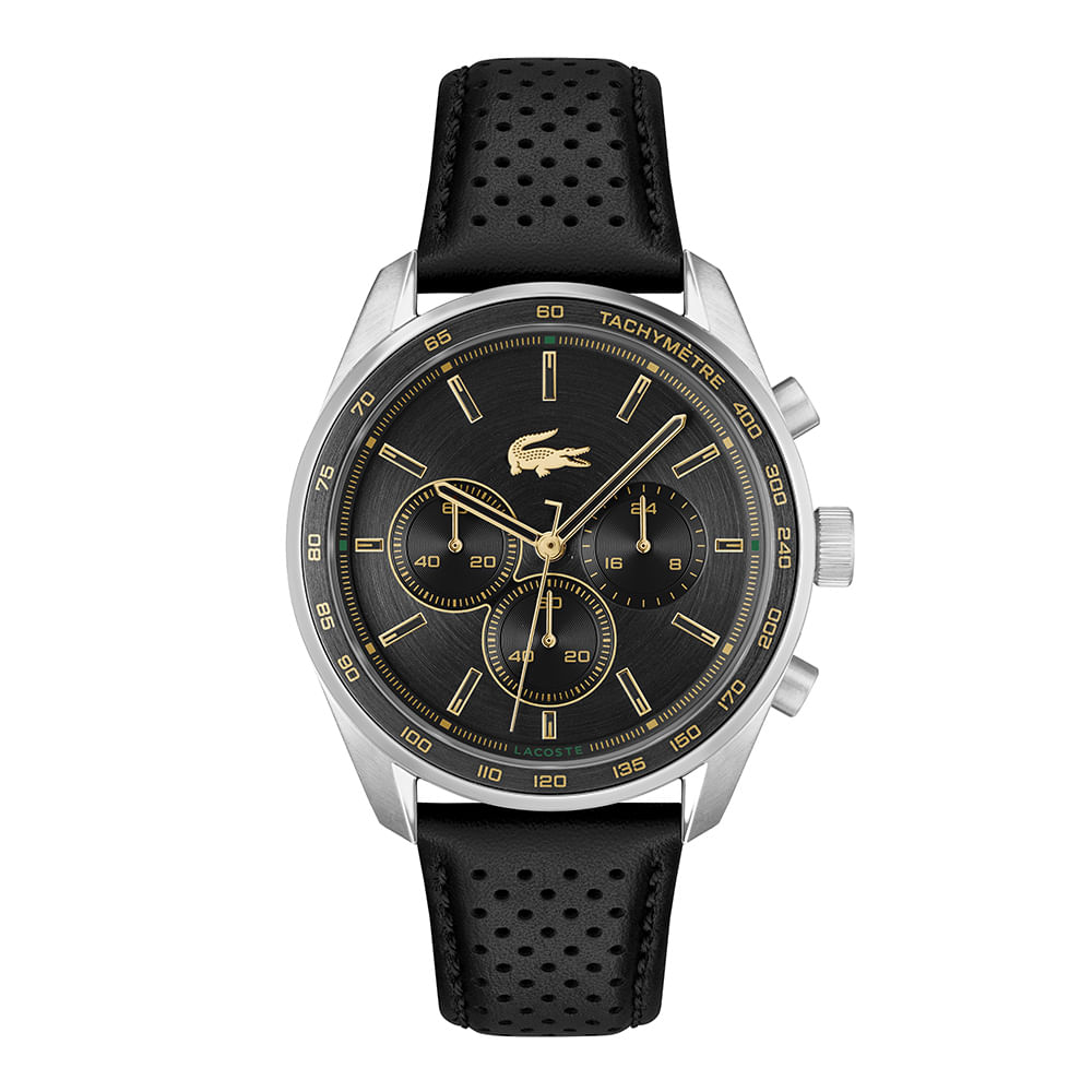 Relógio Lacoste Boston Masculino Couro Preto – 2011379