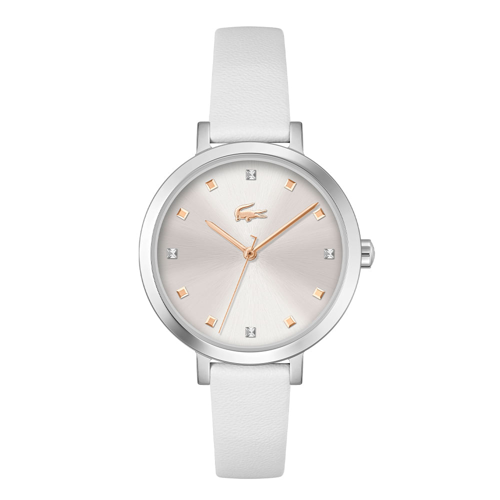 Relógio Lacoste Riga Feminino Couro Branco – 2001366