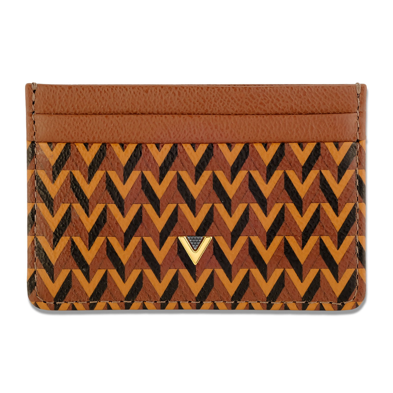 Porta Cartão Feminina Monograma Café