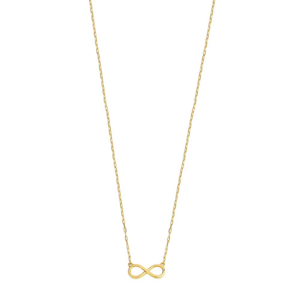 Colar Teen Infinito em Ouro Amarelo 18k, 45cm