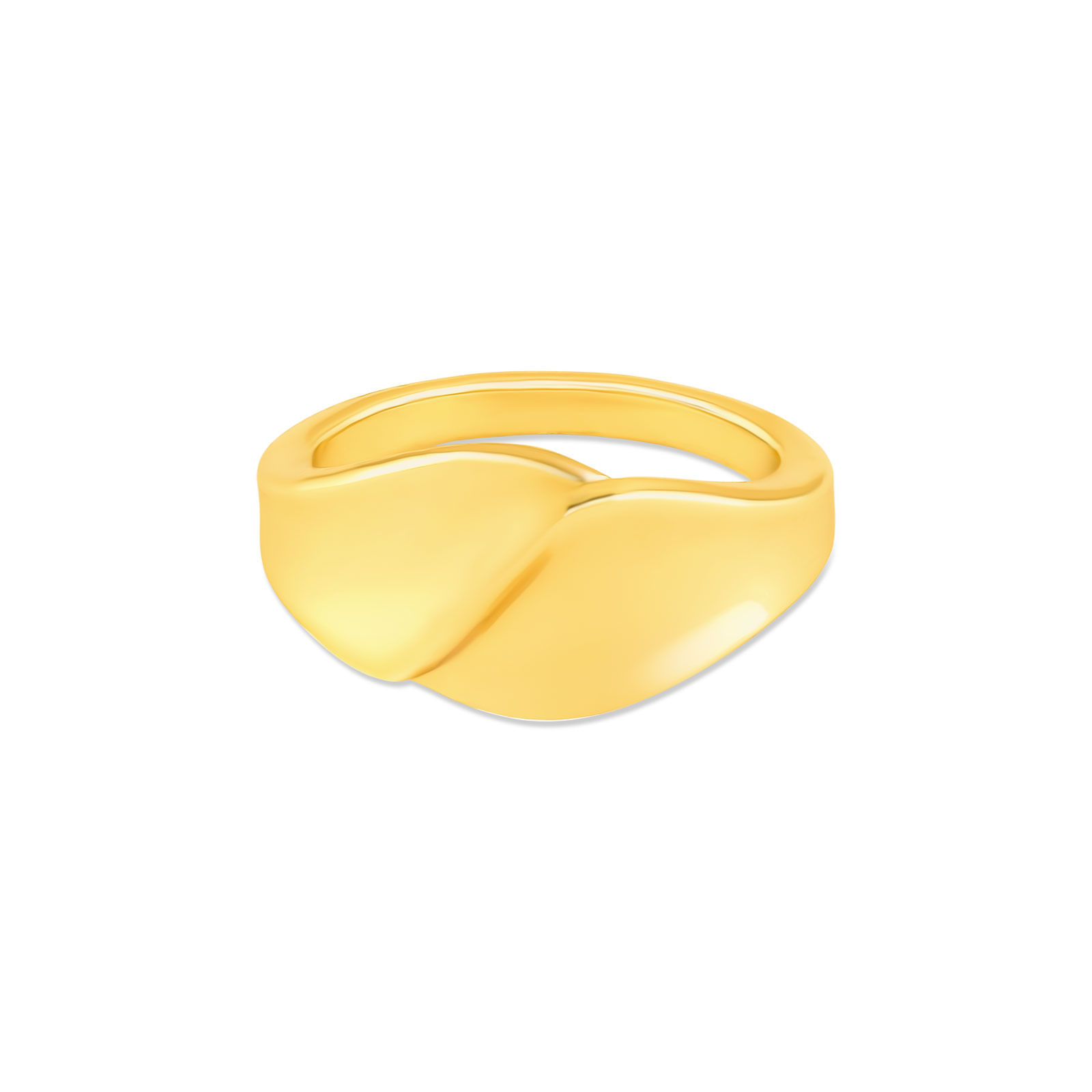 Anel Life Relevo em Prata 925 com Banho de Ouro Amarelo 18k