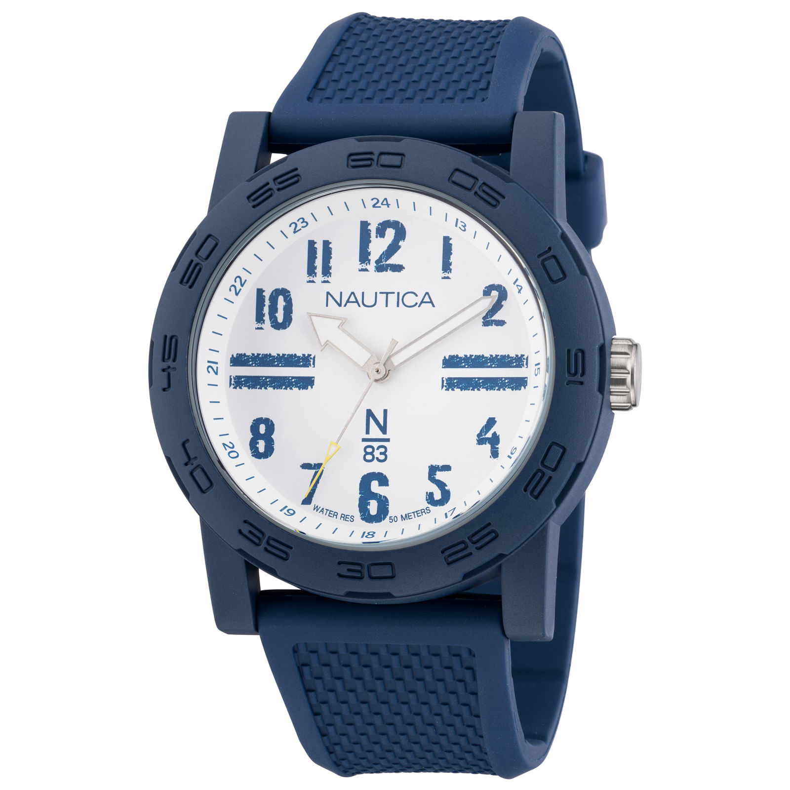 Relógio Nautica Masculino Borracha Azul