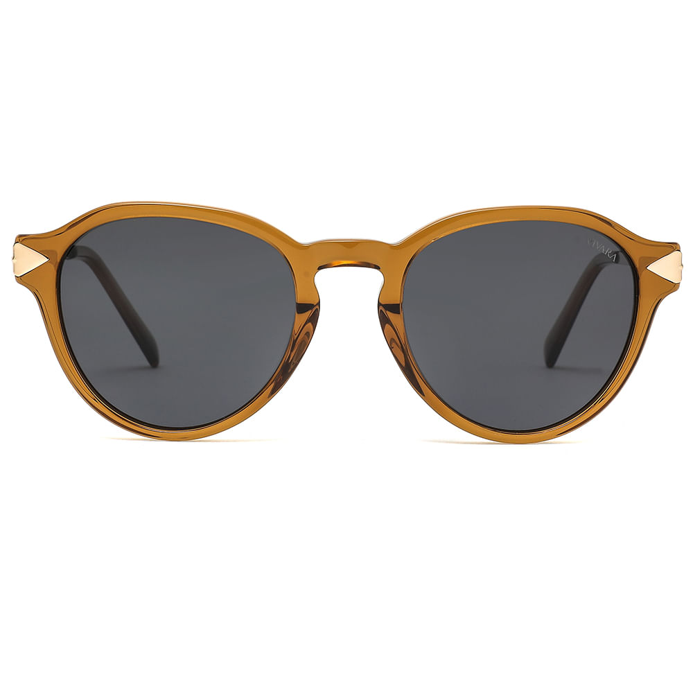 Oculos Vivara Em Acetato Na Cor Caramelo Translucido