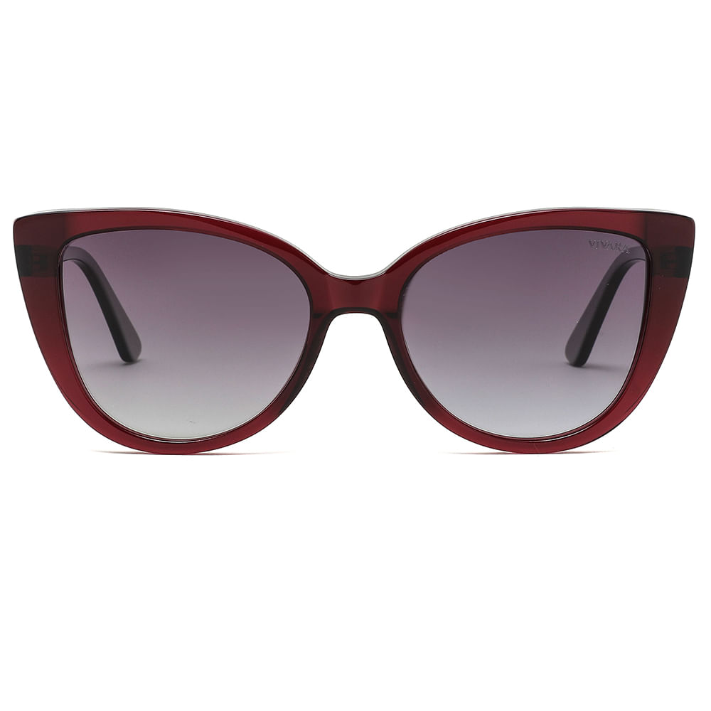 Oculos Vivara Em Acetato Na Cor Vinho