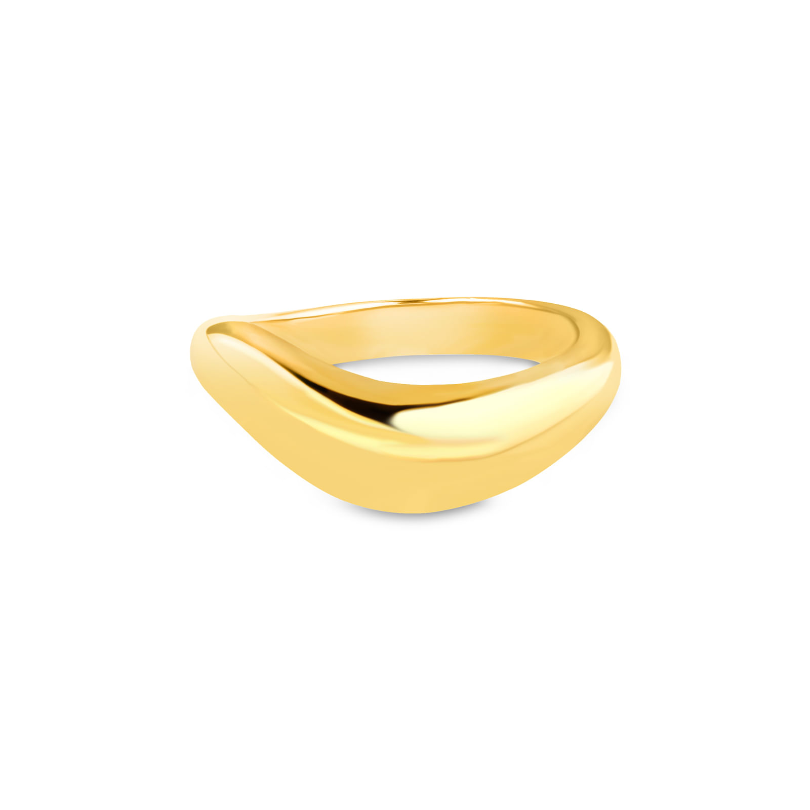 Anel Life Elegance Relevo em Prata 925 com Banho de Ouro Amarelo 18k