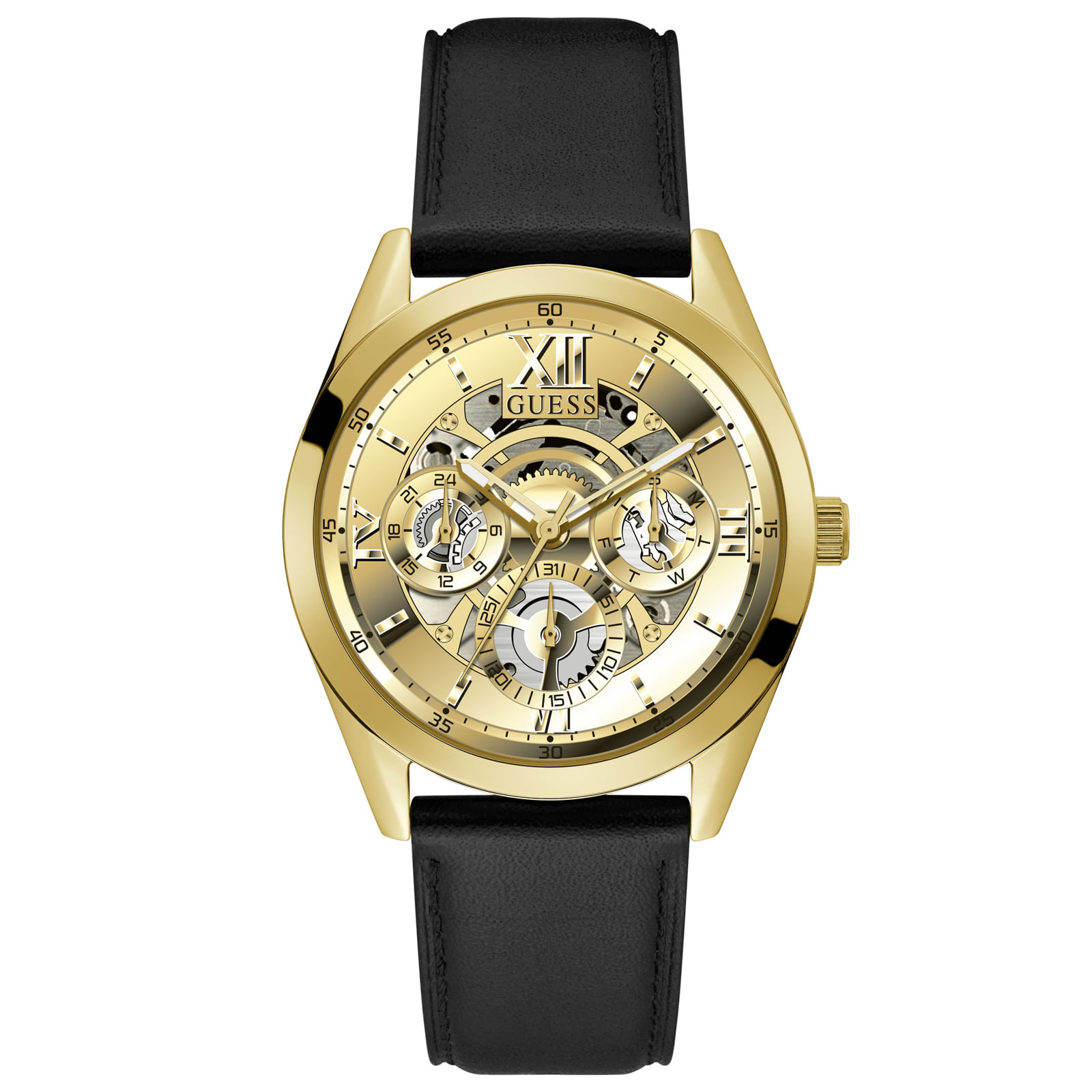 Relógio Guess Mens Dress Masculino Couro