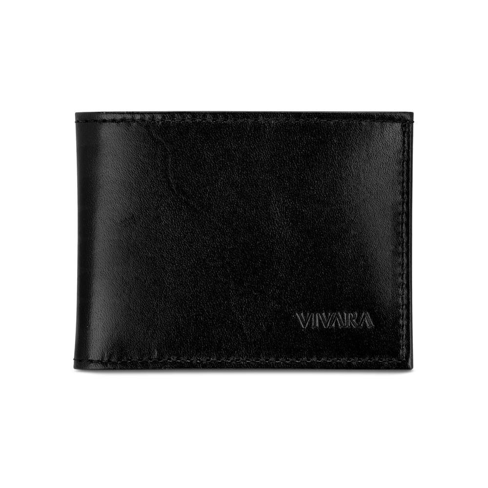 Carteira Masculina Couro Preta