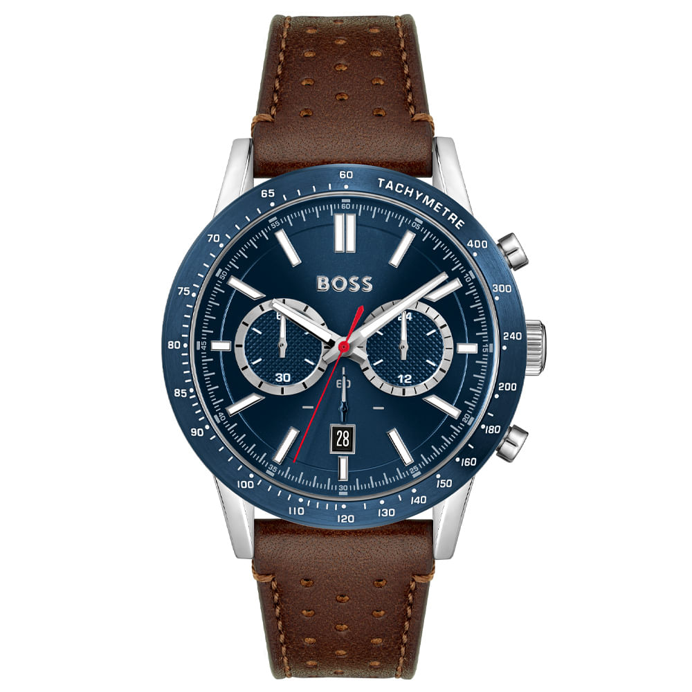 Relógio Boss Masculino Couro Marrom 1513921