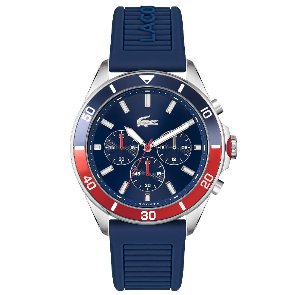 Relógio Lacoste Masculino Borracha Azul 2011154