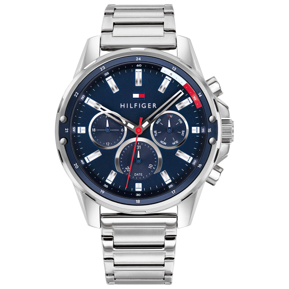 Relógio Tommy Hilfiger Masculino Aço Prateado 1791788