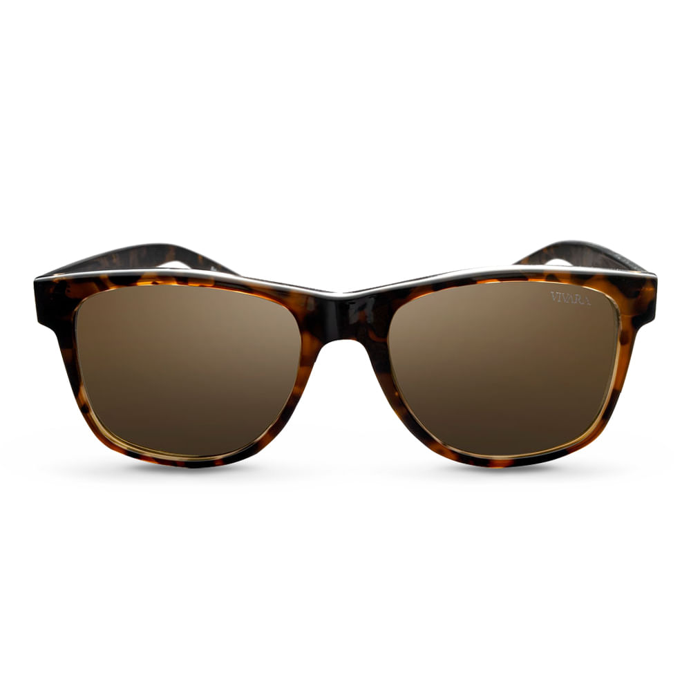 Óculos de Sol Quadrado em Acetato Tartaruga