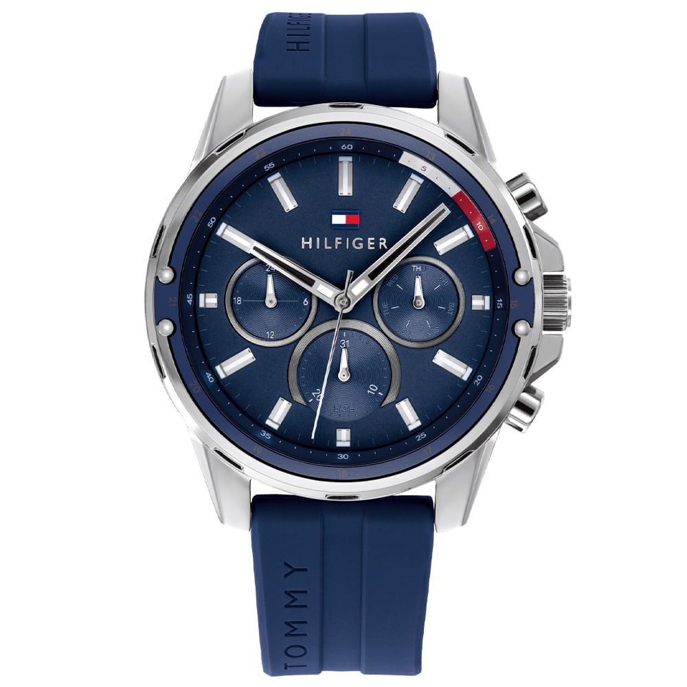 Relógio Tommy Hilfiger Masculino Borracha Azul 1791791