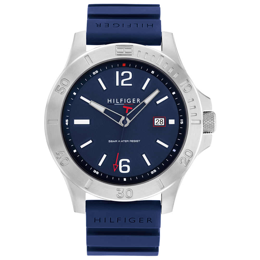 Relógio Tommy Hilfiger Masculino Borracha Azul 1791991