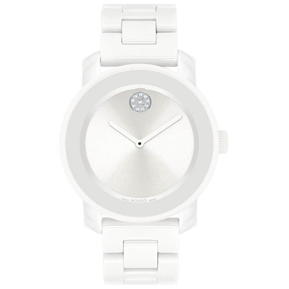 Relógio Movado Feminino Ceramica 100% Branco 3600802