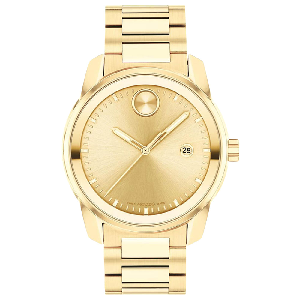 Relógio Movado Masculino Aço Dourado 3600861