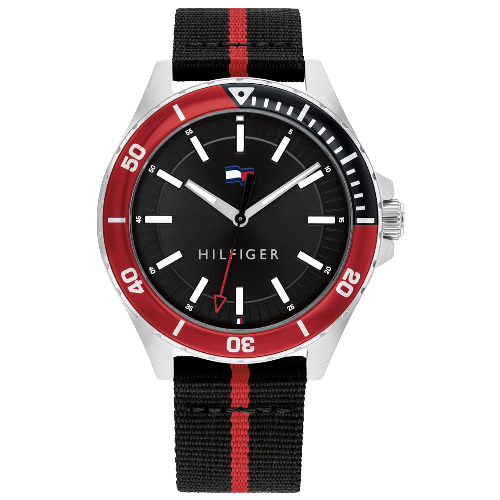 Relógio Tommy Hilfiger Masculino Plastico 100% Preto 1792010