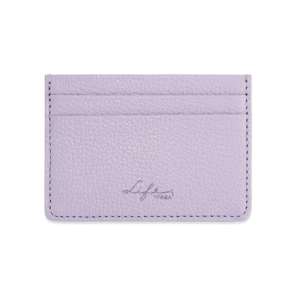 Porta – Cartões Life Couro Lilás
