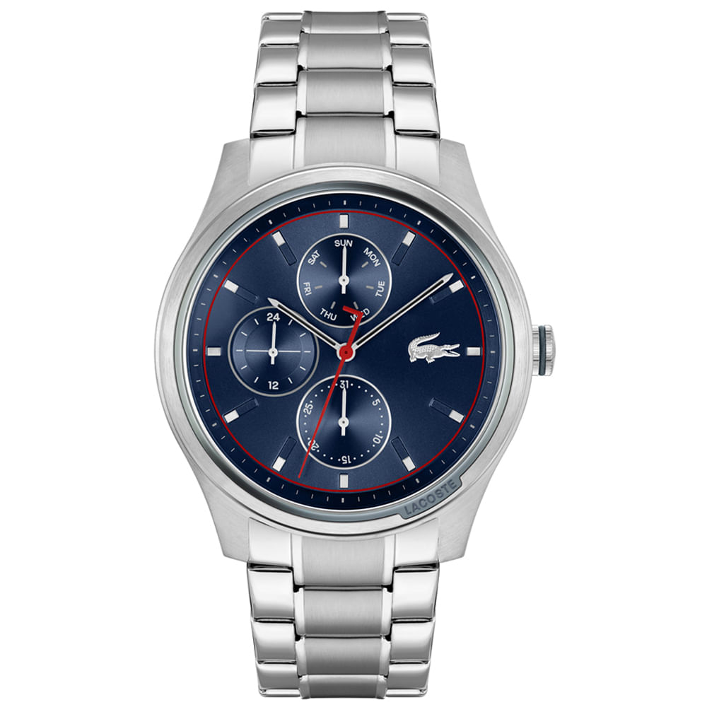 Relógio Lacoste Masculino Aço Prateado 2011211